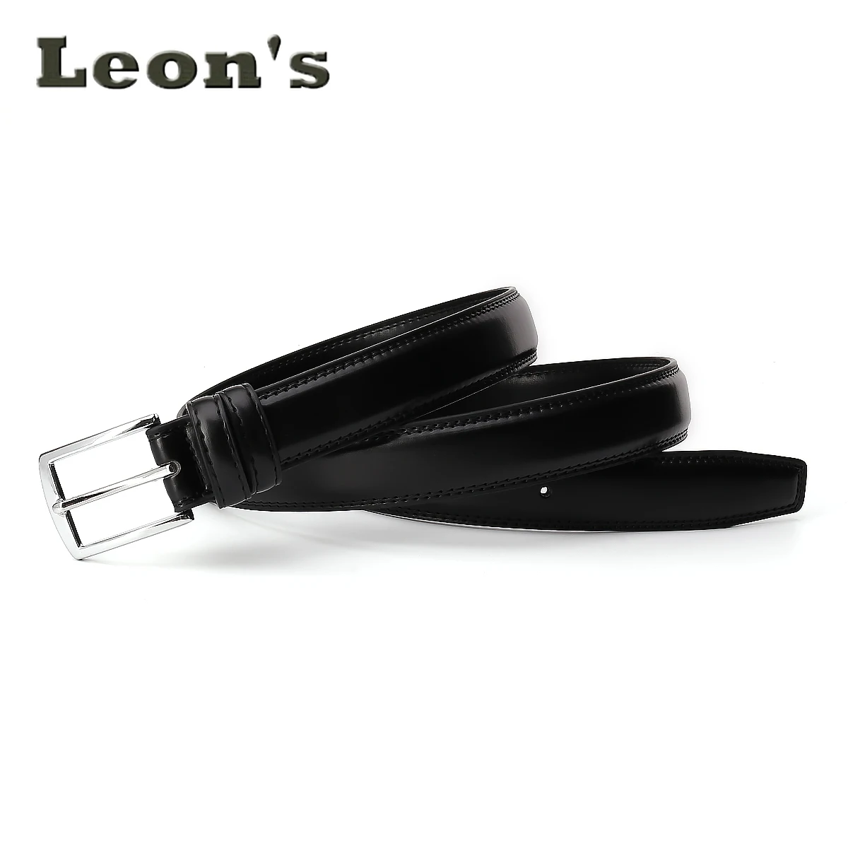 เข็มขัดผู้ชายธุรกิจแฟชั่น หัวเข็มขัดง่ามเดี่ยวทนทาน มีหลายสี เข็มขัดหนังซีรีส์สีเข้ม สวมใส่ทุกวัน