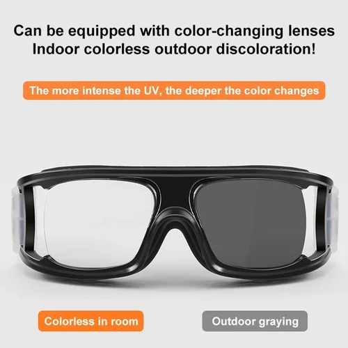 Imagen 2 del producto Vicky-gafas de baloncesto personalizables para miopía, gafas deportivas antiluz azul, marcos de gafas de fútbol ajustables, Marco 1577