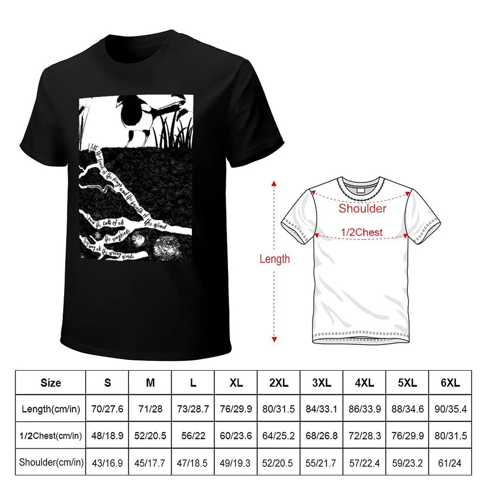Detectorists Johnny Flynn Lyrics Print T-Shirt cotton t shirts high quality T-Shirt