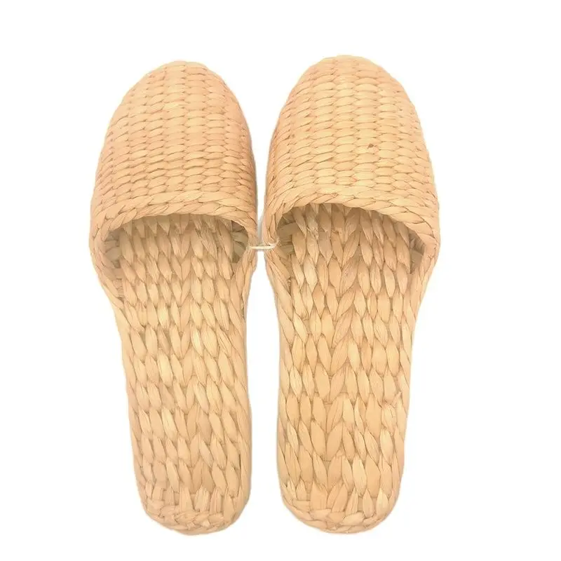 

2023 New Handmade Straw Shoes Male And Female Lovers Creative Fashion Home Slipper Natural Environmental Protection Leisure