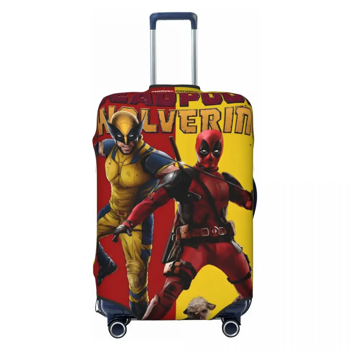 

Custom Cute Deadpool Cool Luggage Cover Protector Dust Proof Funny Anime Cartoon Travel Suitcase Covers Suitcase Fit 18-32 Inch