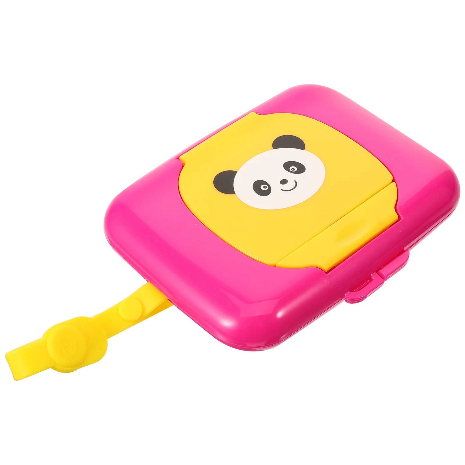 

Portable Baby Wipe Case Panda Pattern Purple Travel Wet Tissue Holder Dispenser Container Lightweight Compact Home Use