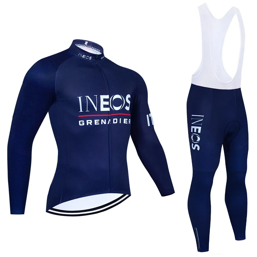 Tour France TEAM INEOS Cycling  Jersey ITALIA Men Winter Road Bike Jacket Maillot Pants Ropa Ciclismo Fleece Bicycl Clothing