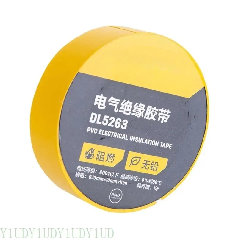 Y1UD PVC Electrical Edmentrical Tape Roll DIY