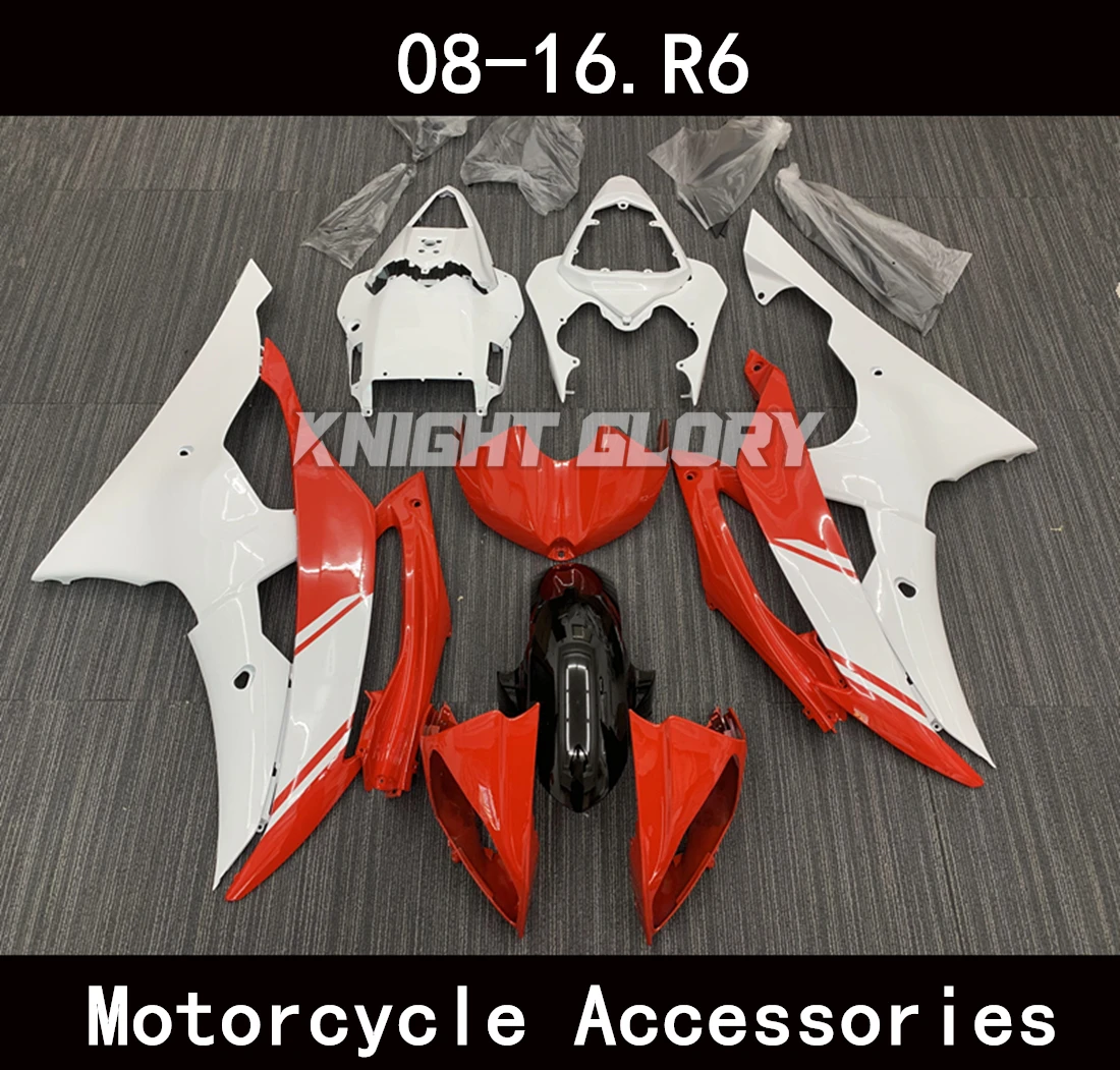 

Suitable for YZF-R6 YZF R6 2008 2009 2010 2011 2012 2013 2014 2015 2016 2017 2018 Motorcycle Shell Fairing Spoiler Bodywork Set