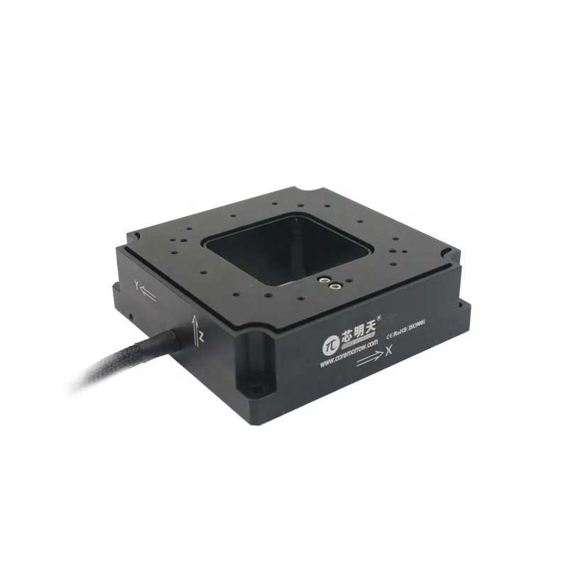 P12A.XYZ Piezo Nanopositioning Stage With Nanometer Resolution For Automatic Optical Inspection Microscope Linear Scanner