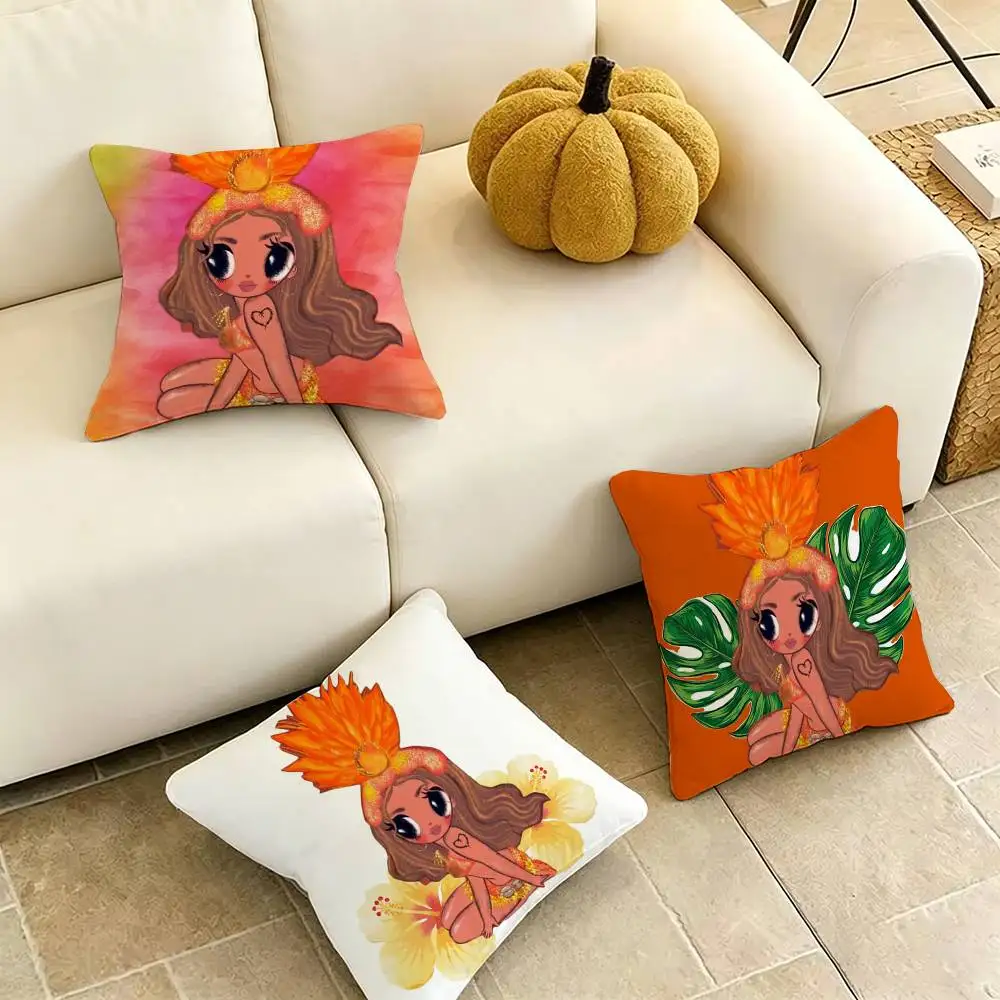 Reggaeton Karol-G Tropicoqueta Square Double-Sided printed Pillow Case Bedroom Bedside Pillow Sofa Cushion Cover Gift
