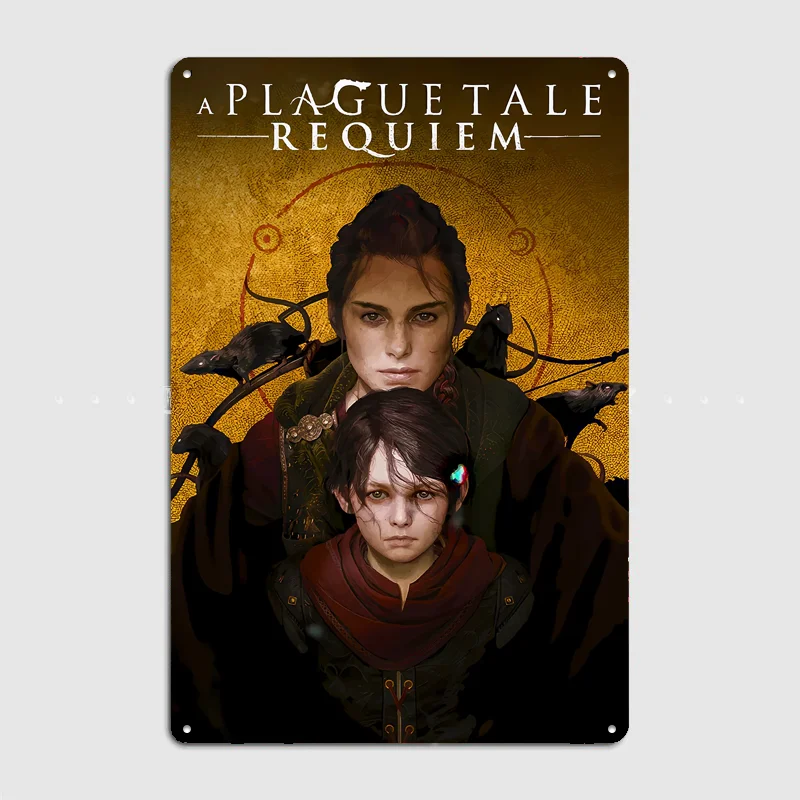 A Plague Tale Requiem Poster Metal Tin Sign Indoor Outdoor Home Decor Bar Custom Posters Wall Room Decorations