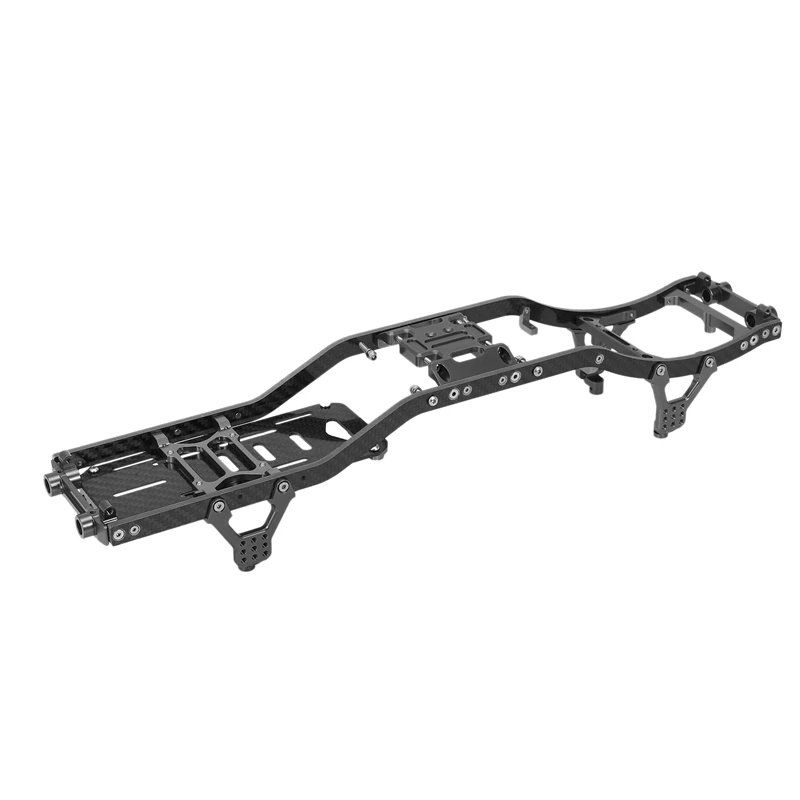 SCX10 Frameligger Koolstofvezel Chassis Frame Rails Voor 1/10 Axiale SCX10 RC Crawler Truck Off-Road Auto