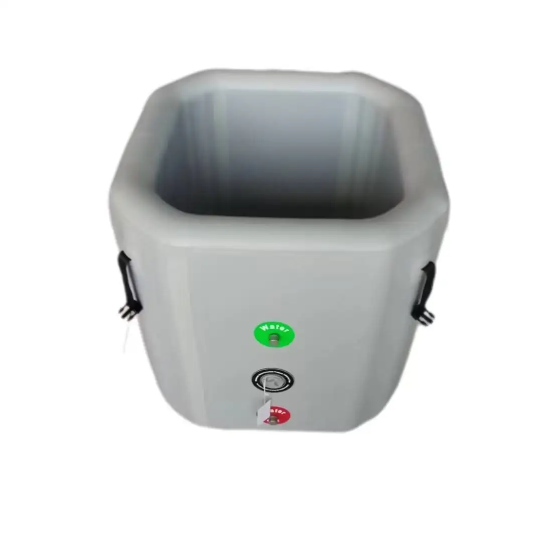 Portable PVC Fitness Adult Inflatable Folding Square Tub Indoor/Outdoor Cold Plunge Ice Bath Recovery