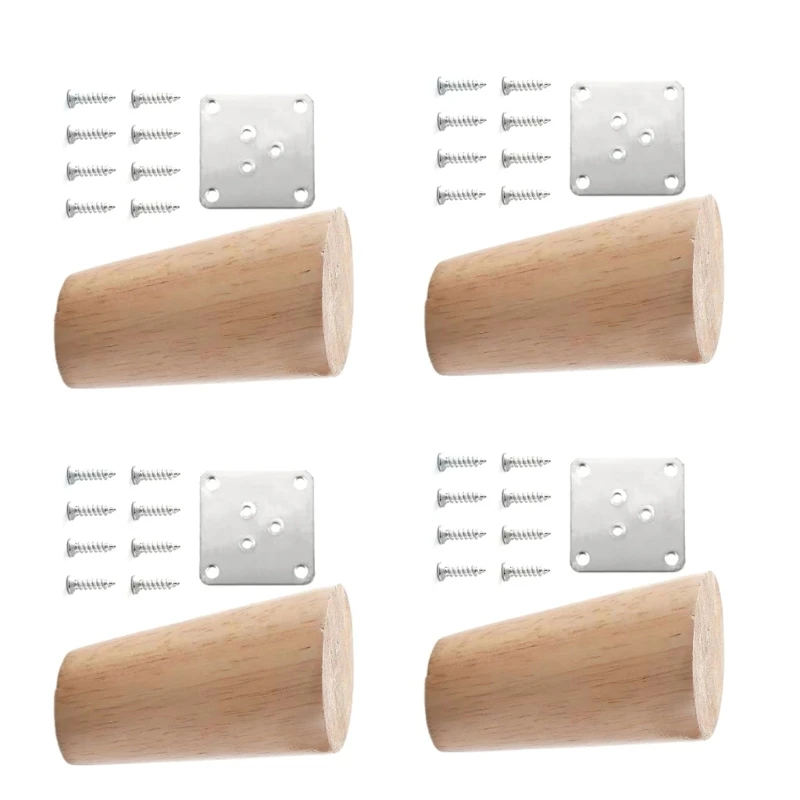 4 pezzi rinforzo per gambe da tavolo in legno massello, staffe stabilizzanti per sedie da scrivania