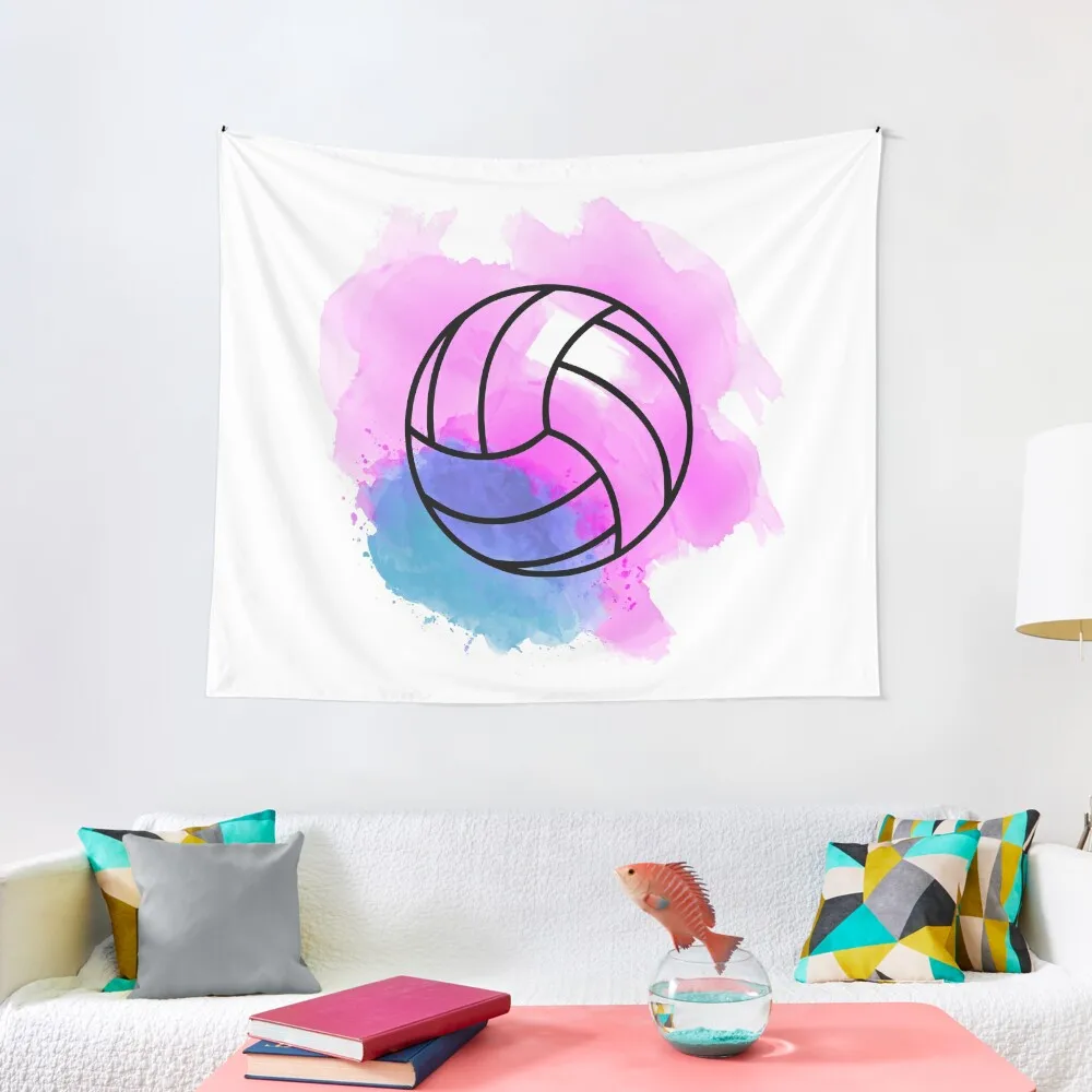 

Volleyball Watercolor Tapestry Home Decor Aesthetic Bathroom Decor Room Decorator Cute Decor Tapestry