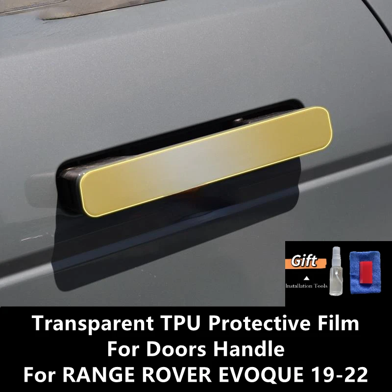 

For RANGE ROVER EVOQUE 19-22 Doors Handle Transparent TPU Protective Film Anti-scratch Repair Film Accessories Refit