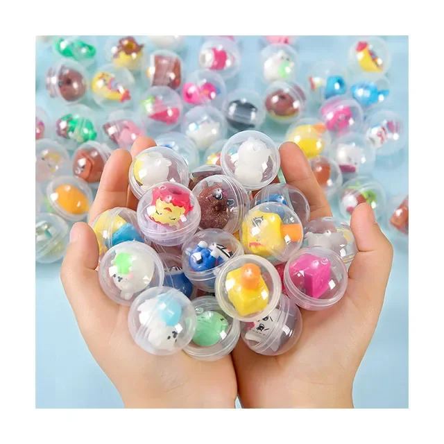 

Transparent Twisted Egg Toy round Ball Filled Doll Toys Classic Surprise Eggs Gachapon Vending Machine Capsule Toys