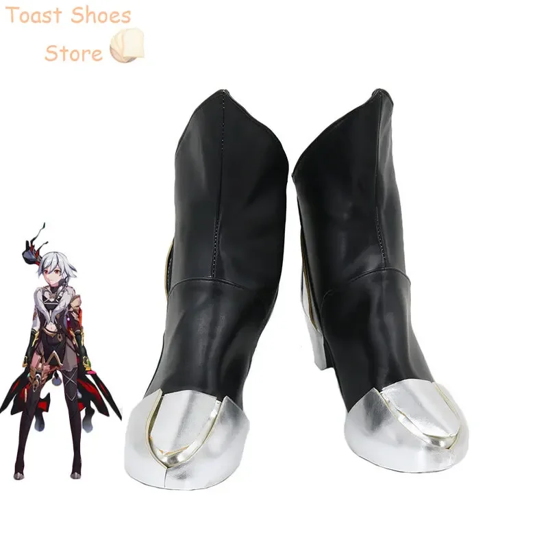 

Fu Hua Cosplay Shoes Game Honkai Impact 3 Cosplay Prop PU Leather Shoes Halloween Party Boots Costume Prop