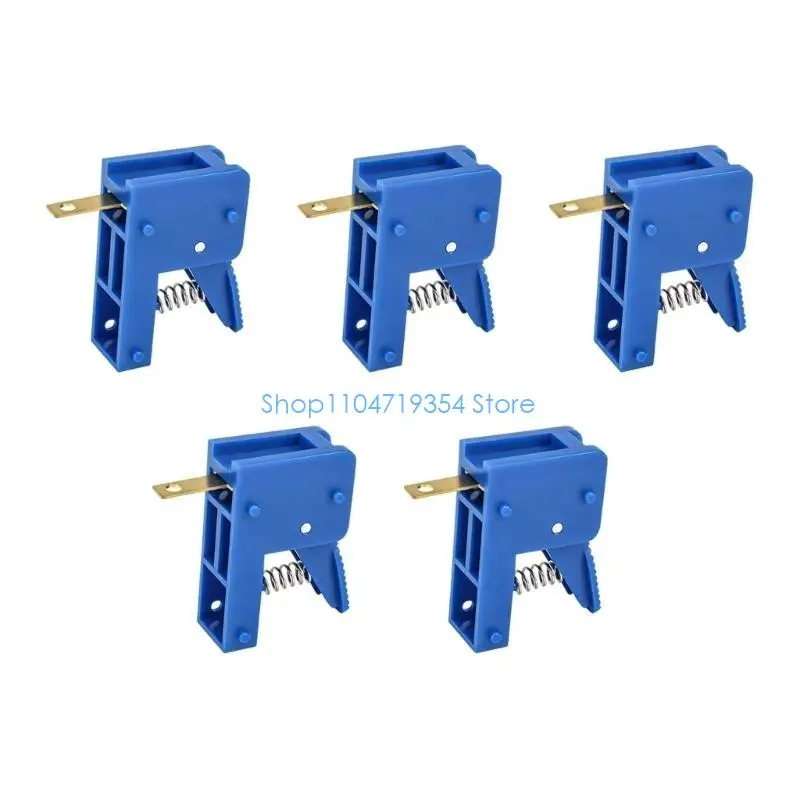 0XLD 5Pcs LED Lamp Spring Press Clip Terminal Brass Clip Quick Wiring Post