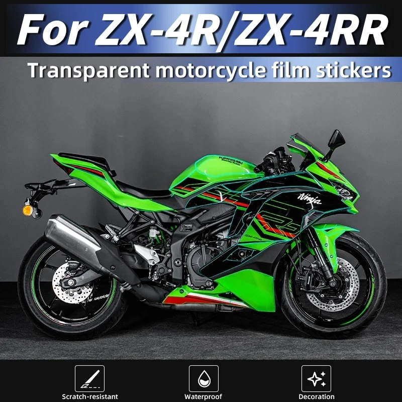 

Used For KAWASAKI ZX4R 4RR Motorcycle Full-Body Premium Paint Film Bike Weather-Resistant Protective Sticker Kits
