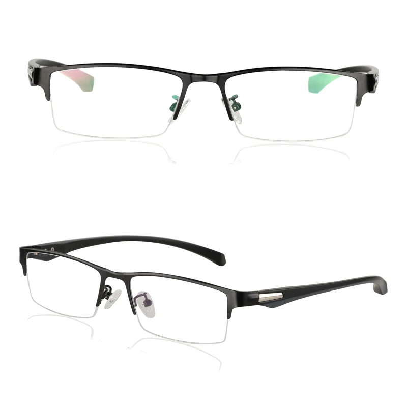 Photochrome Lesebrille mit halbem Rahmen, modisch, für Herren, Nah- und Fern-Doppelzweck-Multifokal-Lesebrille, Smart Anti-Blau – Detail 11