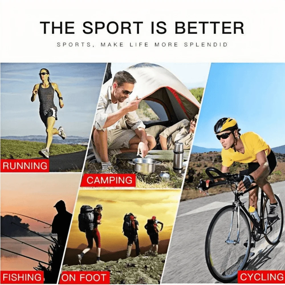 2025 New 4 Colors Red Bull Polarized Eyes Men and Women Outdoor Hunting Fishing Driving Bicycle Sunglasses Optional Glasses Case