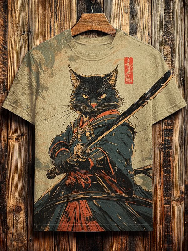 Cartoon Cat UFO Dinosaur Art 3D Print T-Shirts Men Women Casual Tees Round Neck Short Sleeve T Shirt Harajuku Top Men's Clothing