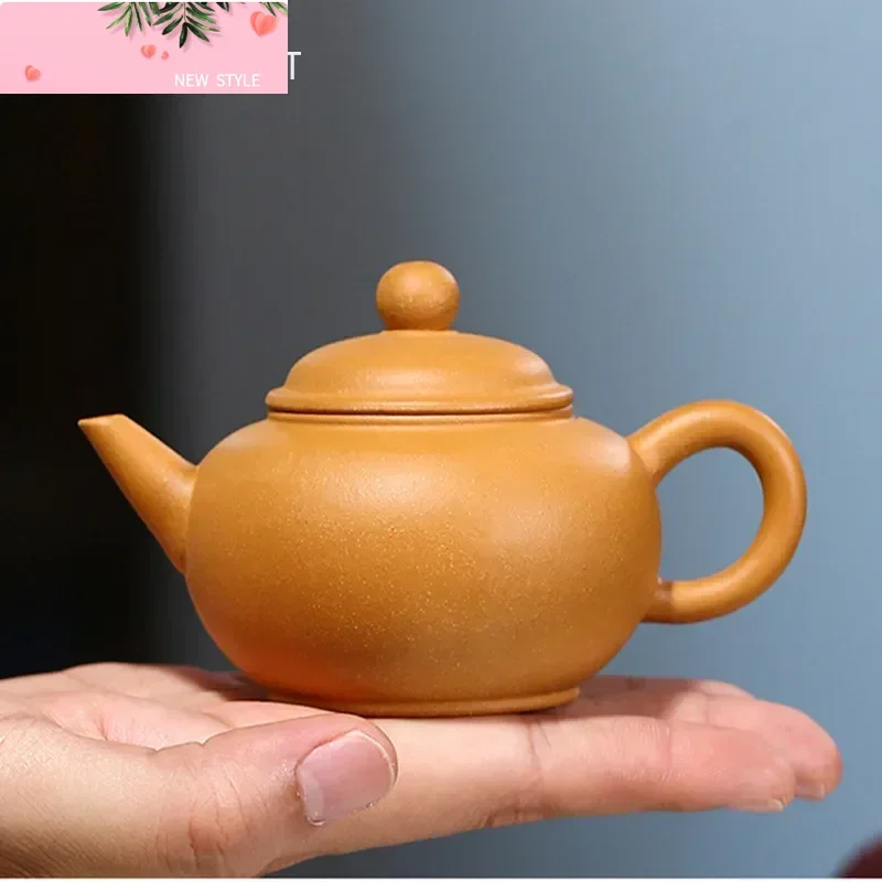 

100ml Chinese Yixing Purple Clay Teapot Raw Ore Section Mud Home Tea Pot Ball Hole Filtration Zisha Kettle Handmade Tea Set