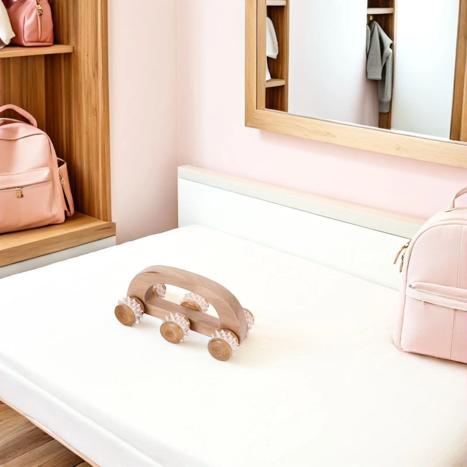 

Набор из 3 деревянных массажных роликов для спины, расслабления мышц и улучшения кровообращения в икрах и теле