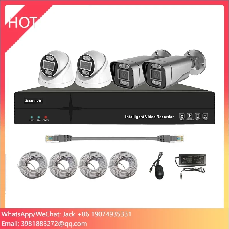 

Интеллектуальная система видеонаблюдения: 8-канальный POE NVR комплект с функцией обнаружения пересечения линии, купольная IP-камера для обнаружения вторжений и неправильного парковки транспортных средств