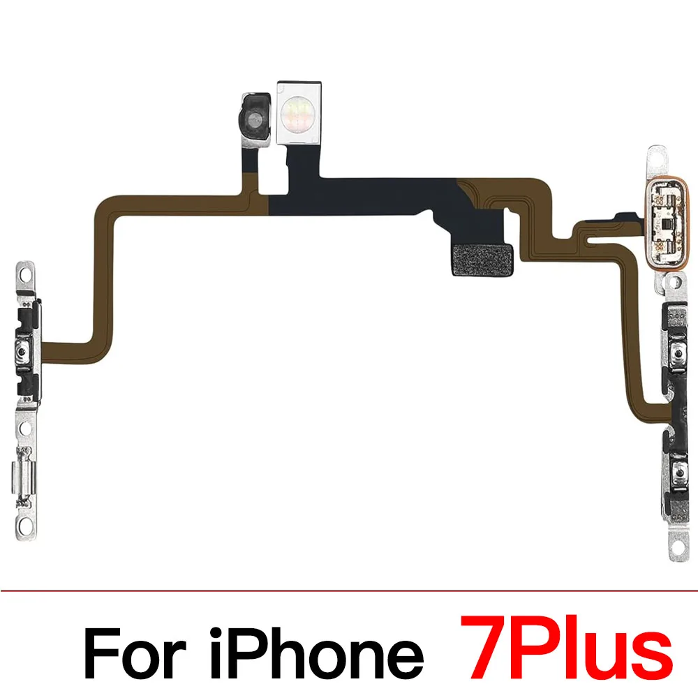 Volume Button Flex Cable Replacement For iPhone 6 6s 7 8 X XR XS Max Volume Mute Switch Up Down Adjust Module