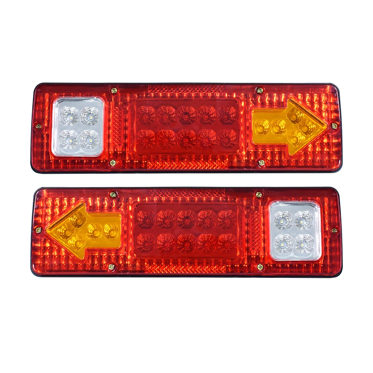 

All in One Rear Tail Lamp 19 LED Turn Signal Stop Brake Reversing Lights 12V Truck Lorry Tractor Pickup Bus Car Motorhome
