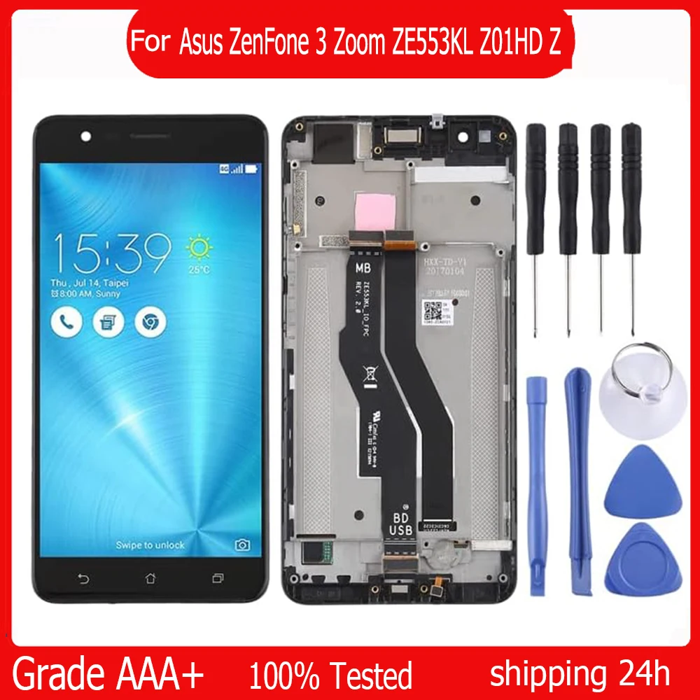 5.5 "para asus zenfone 3 zoom ze553kl z01hd z01hda display lcd tela de toque digitador assembléia ze553kl lcd substituição