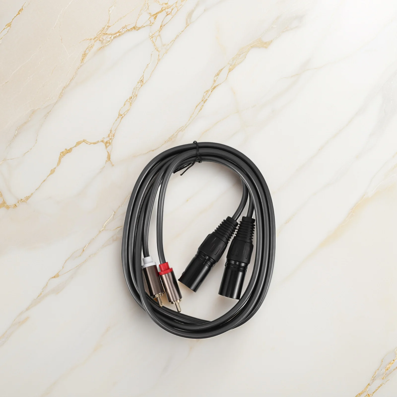 

2 RCA Male to 2 XLR Male Audio Cable Adapter for Mixer Amplifier Microphone Equipment 3M Long Durable Wire Excellent