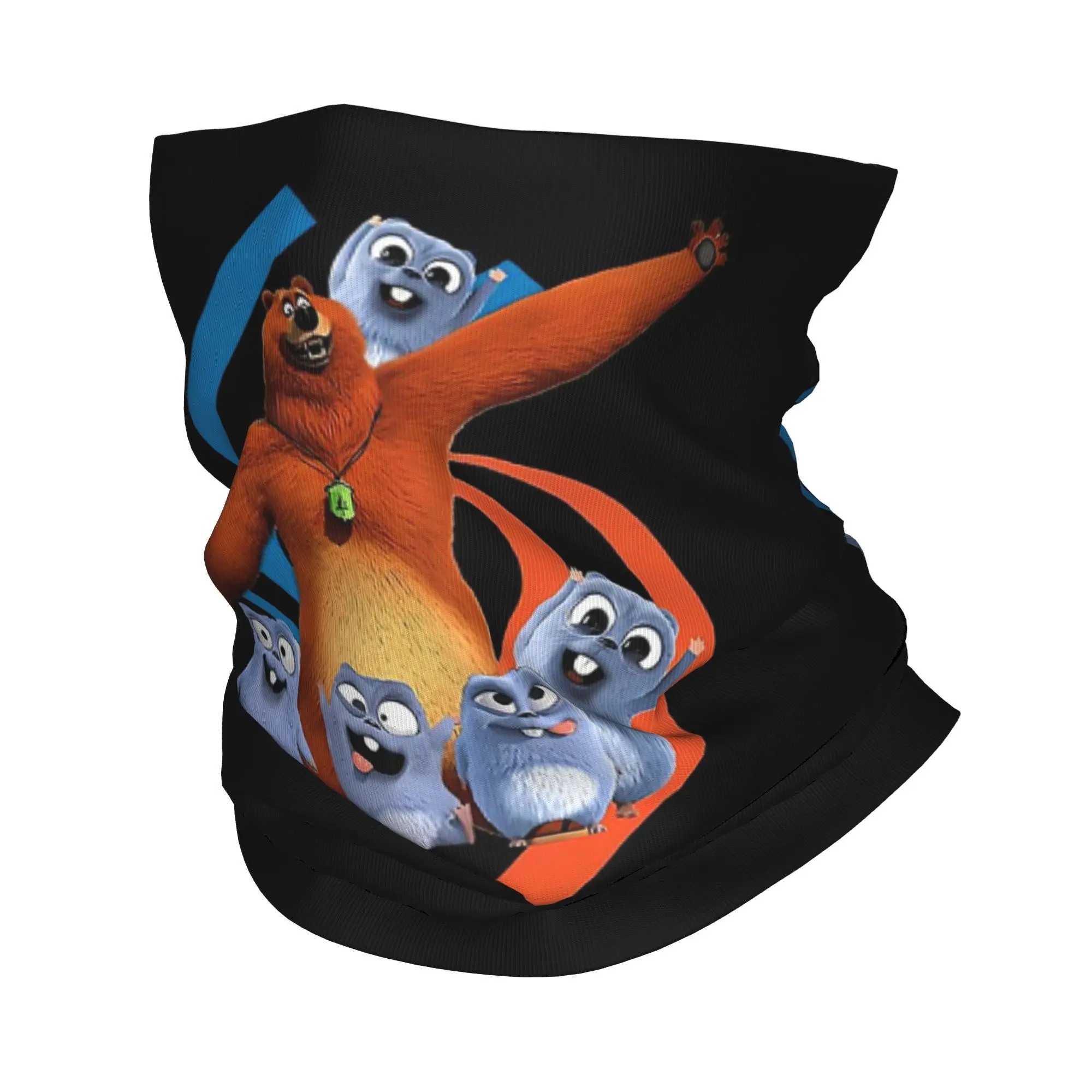 Beer en Lemmings, peuter ronde hals bandana nekbeenkap bedrukte wikkelsjaal multifunctionele fietssjaal hardlopen voor heren dames volwassenen