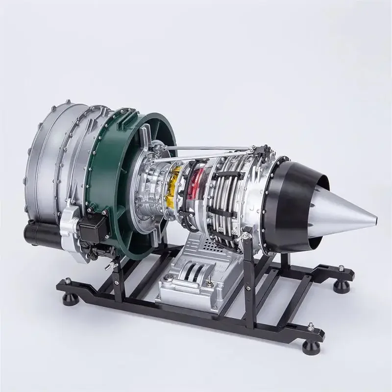 TECHING 1/10 Dual-Spool Turbofan Engine Kit - Full Metal, Motor-Driven, DIY Assembly, Educational Tool, 7.8kg Package Weight