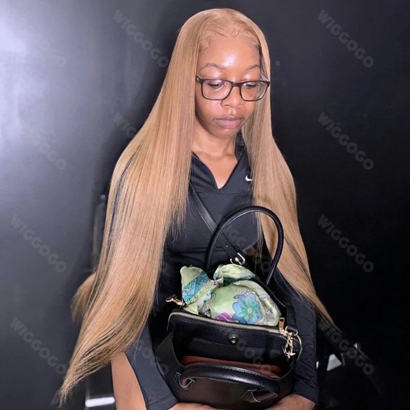 

Honey Blonde Wig Human Hair 13X6 Straight Hd Lace Frontal Wig 30 36 Inch 13X4 Transparent Lace Front Pre Plucked Colored Wigs