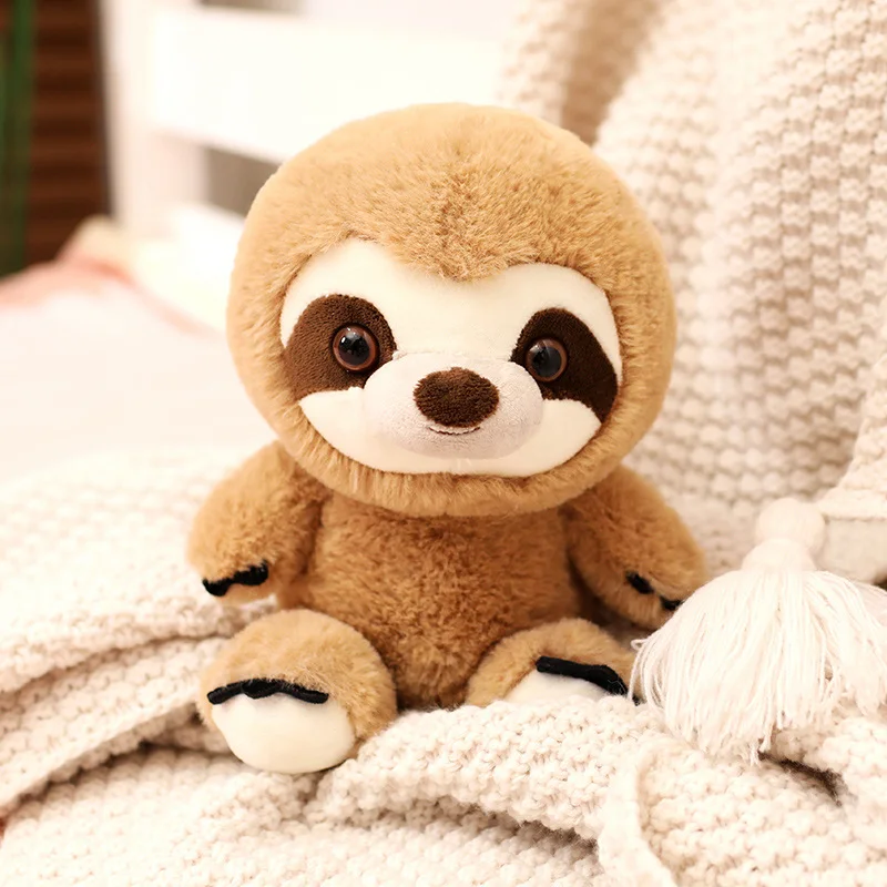 22/26/35cm Beautiful Sloth Simulation Animal Plush Toy Sloth Doll Cloth Doll Holiday Birthday Gift Brown Sloth Toys