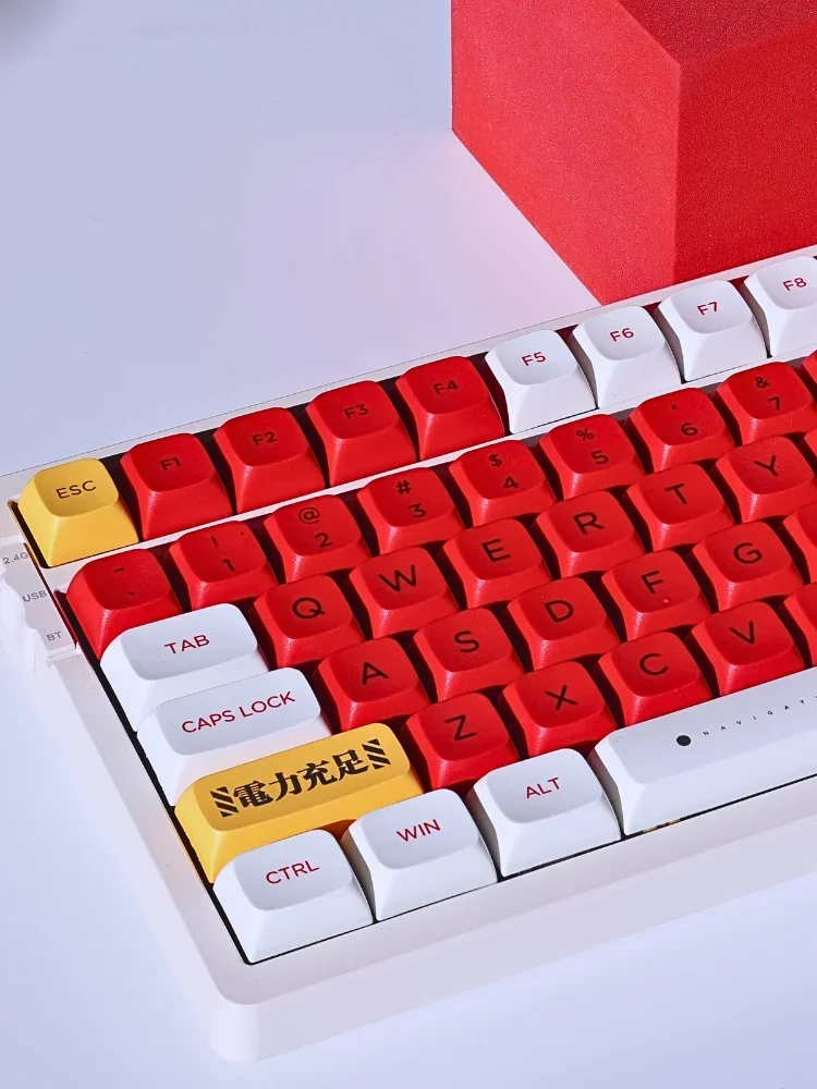 Keyboard Keycap XDA Height Red Keycap Five-Sided Sublimation GMK75/68/87/98/104