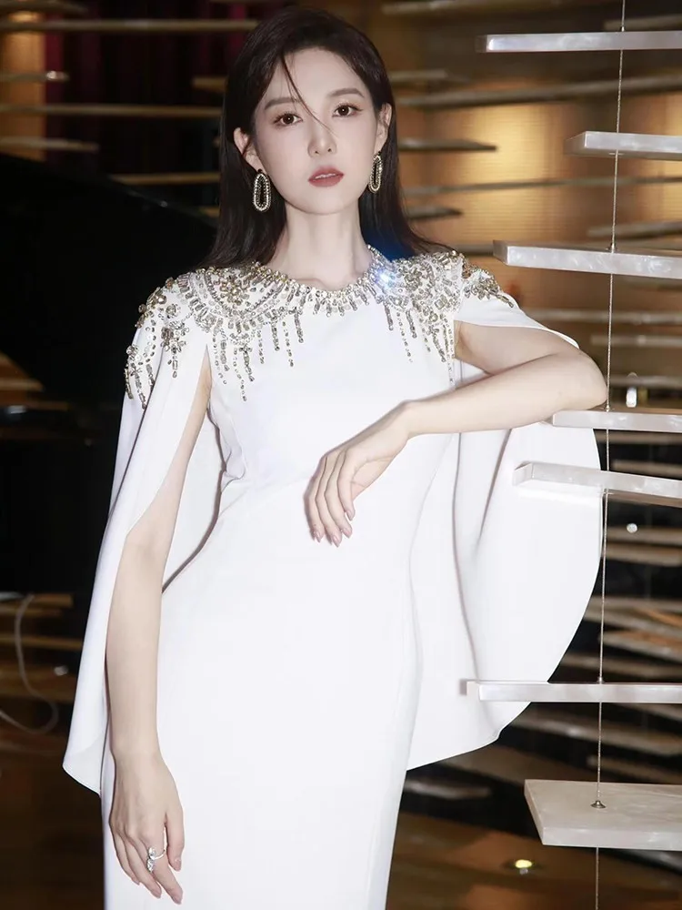 Host Performance New Banquet Light Luxury Temperament Elegant Dress
