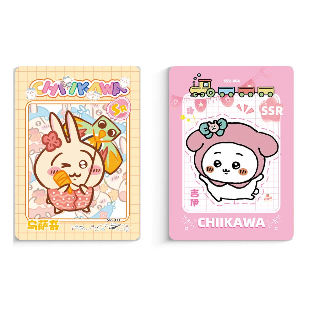 New Chiikawa Cards Hachiware Card Collectible Cards Japanese Cartoon Trading Rounded Corner Game Card Toys Birthday gifts