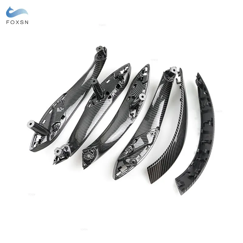 For BMW 3 4 Series F30 F31 F32 F34 F36 F80 F82 F83 Car Interior Door Handle Cover Door Pull ABS Carbon Texture Trim Accessories