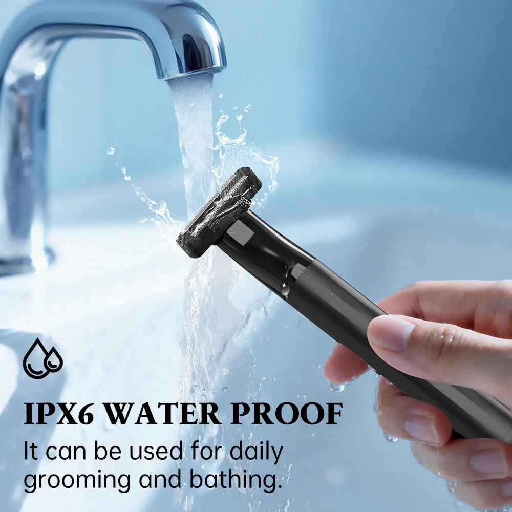 Electric Trimmer for Men, Double blade Multi-Function Waterproof Shaver with Guide Comb