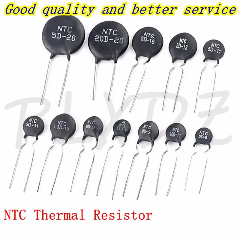 Rezystor termiczny NTC 1D 1.3D 1.5D 2.5D 3D 5D 8D 10D 12D 15D 16D 20D 22D 33D 47D 50D- 5 7 9 11 13 15 20 25 5D-5 5D-9 10D-9 10D-11