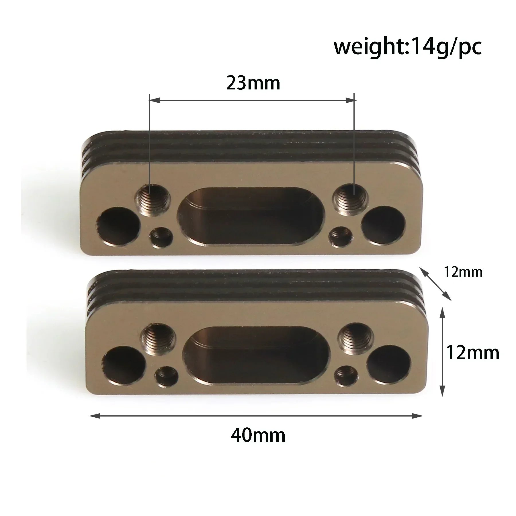 2pcs Metal Engine Mount Base IF430 for Kyosho MP9 MP10 1/8 RC Car Upgrade Parts Accessories - view 6