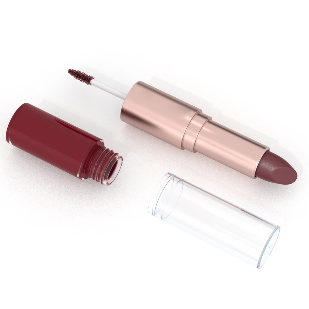 3 pakjes 2-in-1 lippenstift en lipgloss