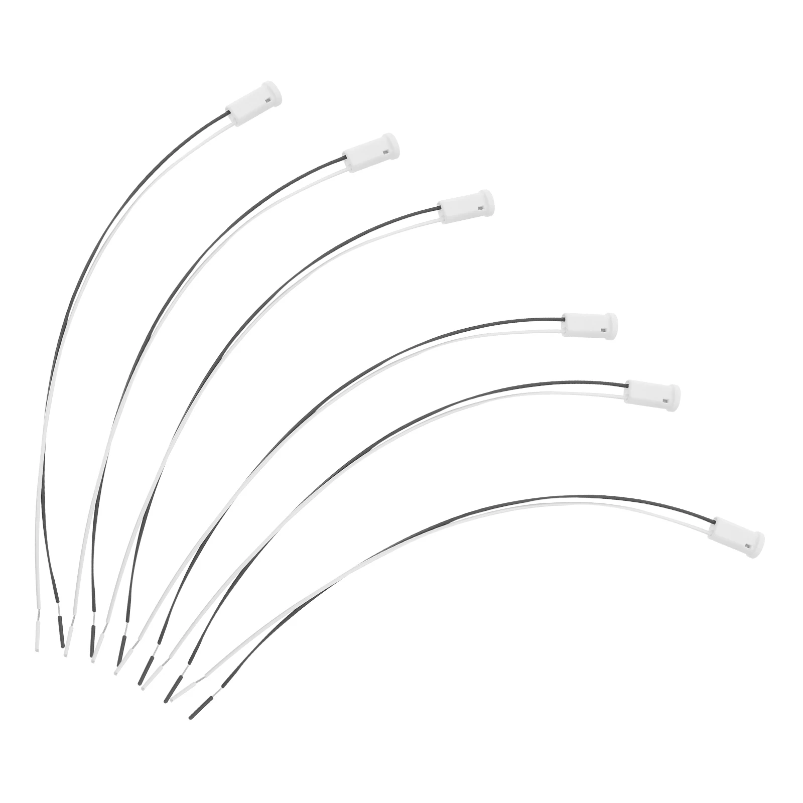 

6pcs G4 Ceramic Lamp Holder Wiring Desk Base Plug Corded Socket Low Voltage LED Holders Light Bulb Stand Durable High