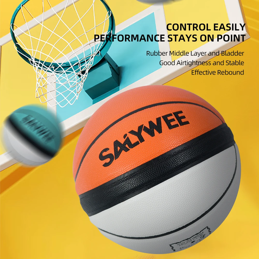Size 7 Elf Basketball, Team Sports, PU Sweat-Absorbent Indoor And Outdoor Professional Competition, Anti-slip Wear-resistant view 4