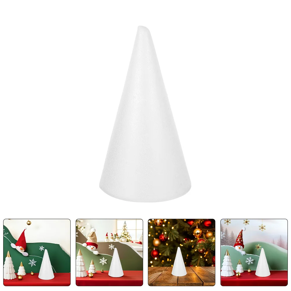 

Cones White Polystyrene Craft Lightweight Solid Structure Diy Floral Decoration Supplies For Party Home School Studio