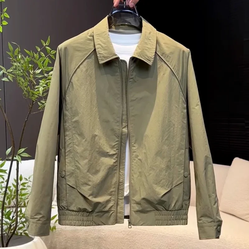 

Casual Outdoor Men's Jaet 2025 Autumn Winter New Sle Faion Simple Match All Seasons Polyester Fiber Long Sve Coat