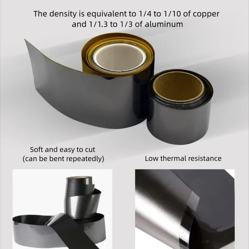 Hoog rendement grafeen warmteafvoerpads Grafeen warmteafvoerfilm met zelfklevende achterkant voor CPU PC mobiele telefoon