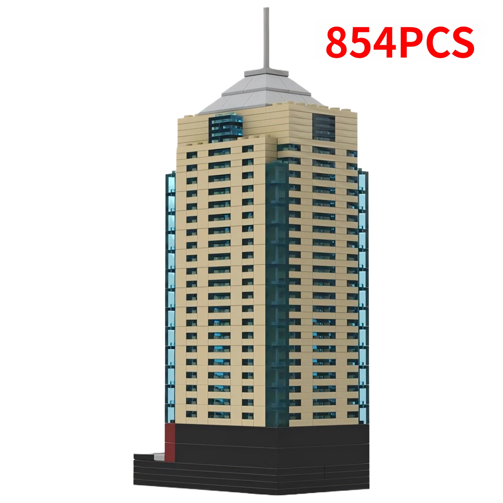 

Westin Hotel Building Blocks MOC-46223 Virginia Beach Center Brickheadz Large-scale Buildings Assembly Model Puzzle Kid Toy Gift