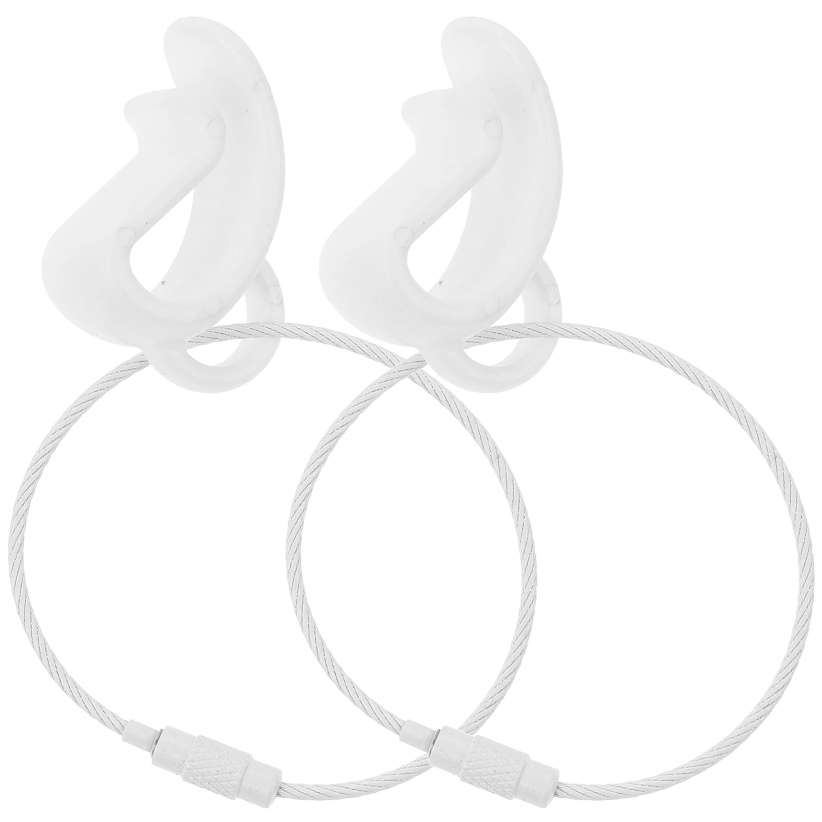 

2pcs Portable Flying Carrier Clip Durable Plastic Disc Holder For Beach Outdoor Sports Compact Flying Disc Clamp Wear-Resistant